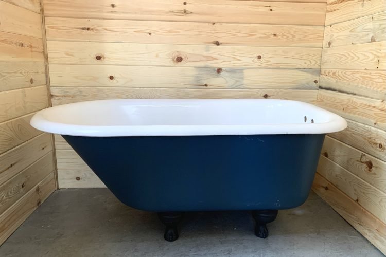 how to refinish a clawfoot cast iron bathtub