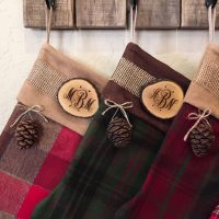 woodland christmas stocking