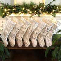 woodland christmas stocking