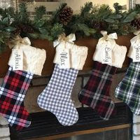 woodland christmas stocking