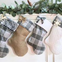 woodland christmas stocking
