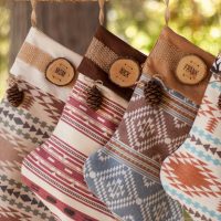 woodland christmas stocking