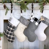 woodland christmas stocking
